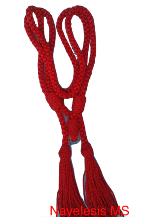 Knight Templar Cord Jewel Collarette Red