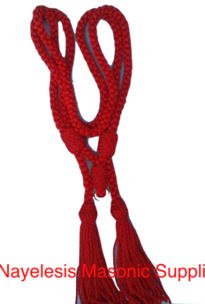 Knight Templar Cord Jewel Collarette Red