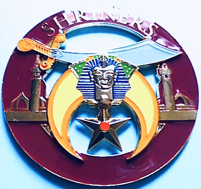 AE Shriners High Quality Cut out Car Emblem