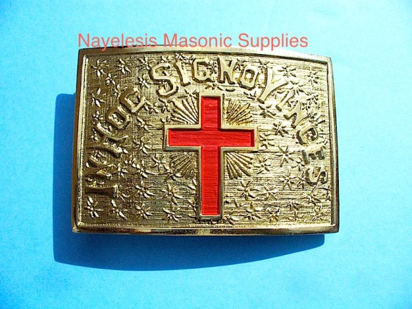Knight Templar Belt Plate Golden finish
