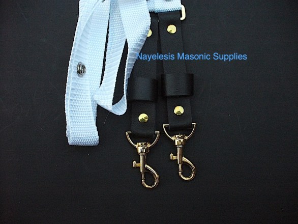 Knight Templar Belt Shoulder Strap White Golden
