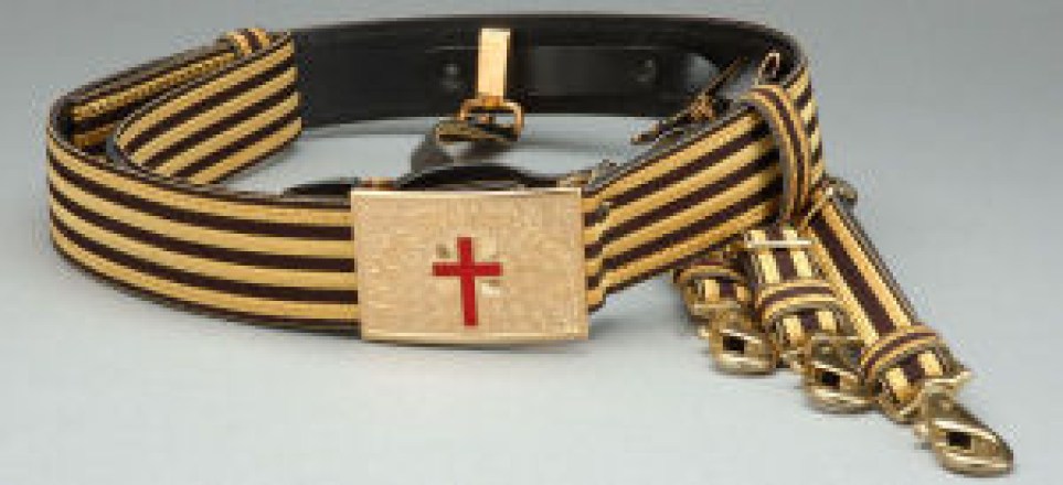 Past Commander sword Belt Golden Finish