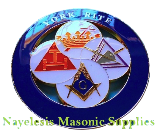 York Rite Masters Alloy Zinc Cut Out Car Emblem