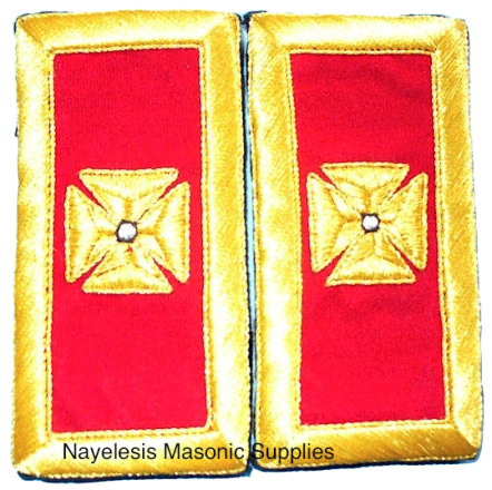 Grand Commandery Mylar Shoulder Boards