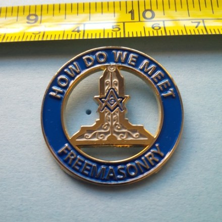 Senior warden Large Pin Freemasonry