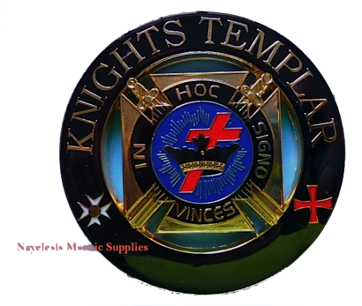 Knight Templar Alloy Zinc Car Emblem