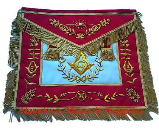 Master Mason Masonic  Red Velvet Golden Bullion