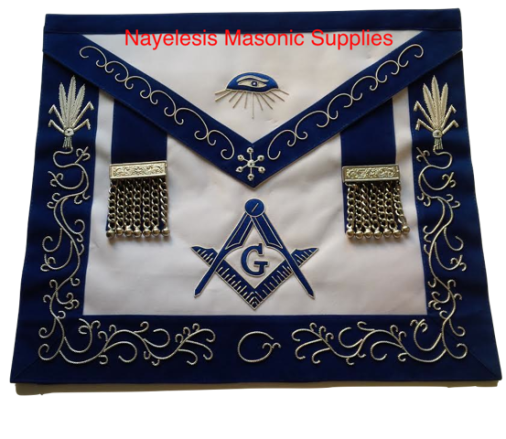 Master mason Masonic  silver chain Tassels