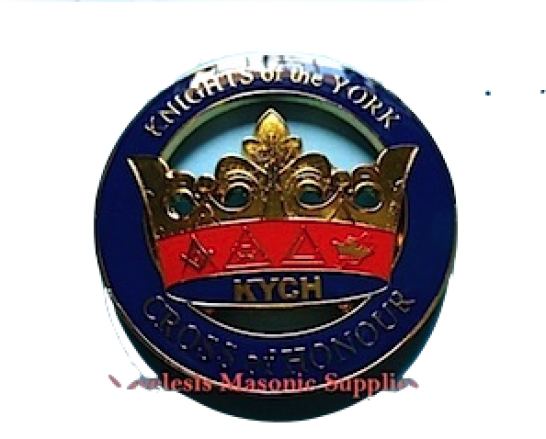 Knights of The York Cut Out Auto Emblem Alloy Zinc