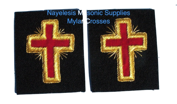 Past Commander Mylar Crosses