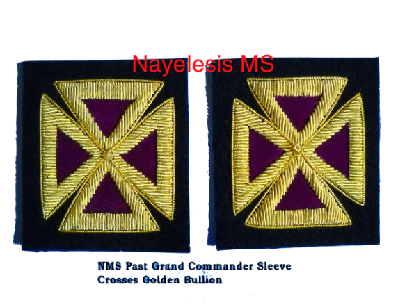 Past Grand Commander Sleeve or Collar Crosses