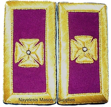 Past Grand Commander Mylar Shoulder Boards