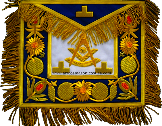 Past Master Apron PM033 Mylar Stiff Fringe