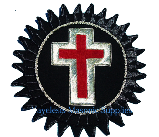 Sir Knight Templar  silver Mylar Rosette