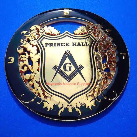 Prince Hall Delux Auto Cut out Master Mason Car Emblem Prince Hall freemasonry