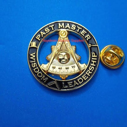 F&AM Past Master Black and Golden 1