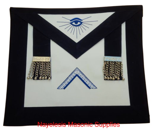 MA_01 Worshipful Master Midnight Blue Velvet Apron